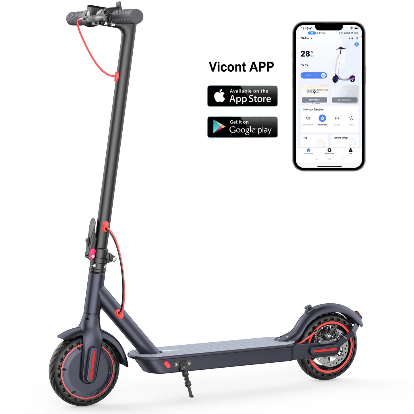 Electric Scooter APP Smart Control  for Adult