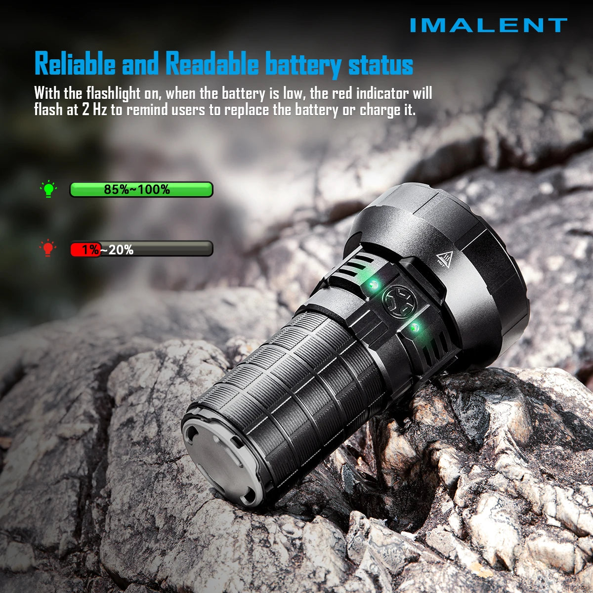 IMALENT Powerful Flashlight High Lumen 50000