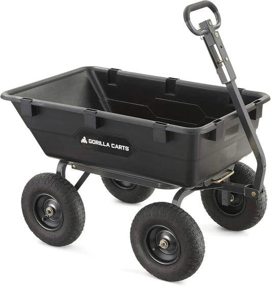 Heavy Duty Poly Yard Dump Cart