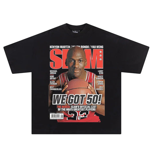 Hip Hop Streetwear Men Tshirts Basketball Star