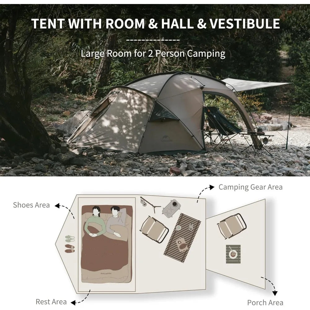 Hot Tent with Stove Jack, 4 Season Tents