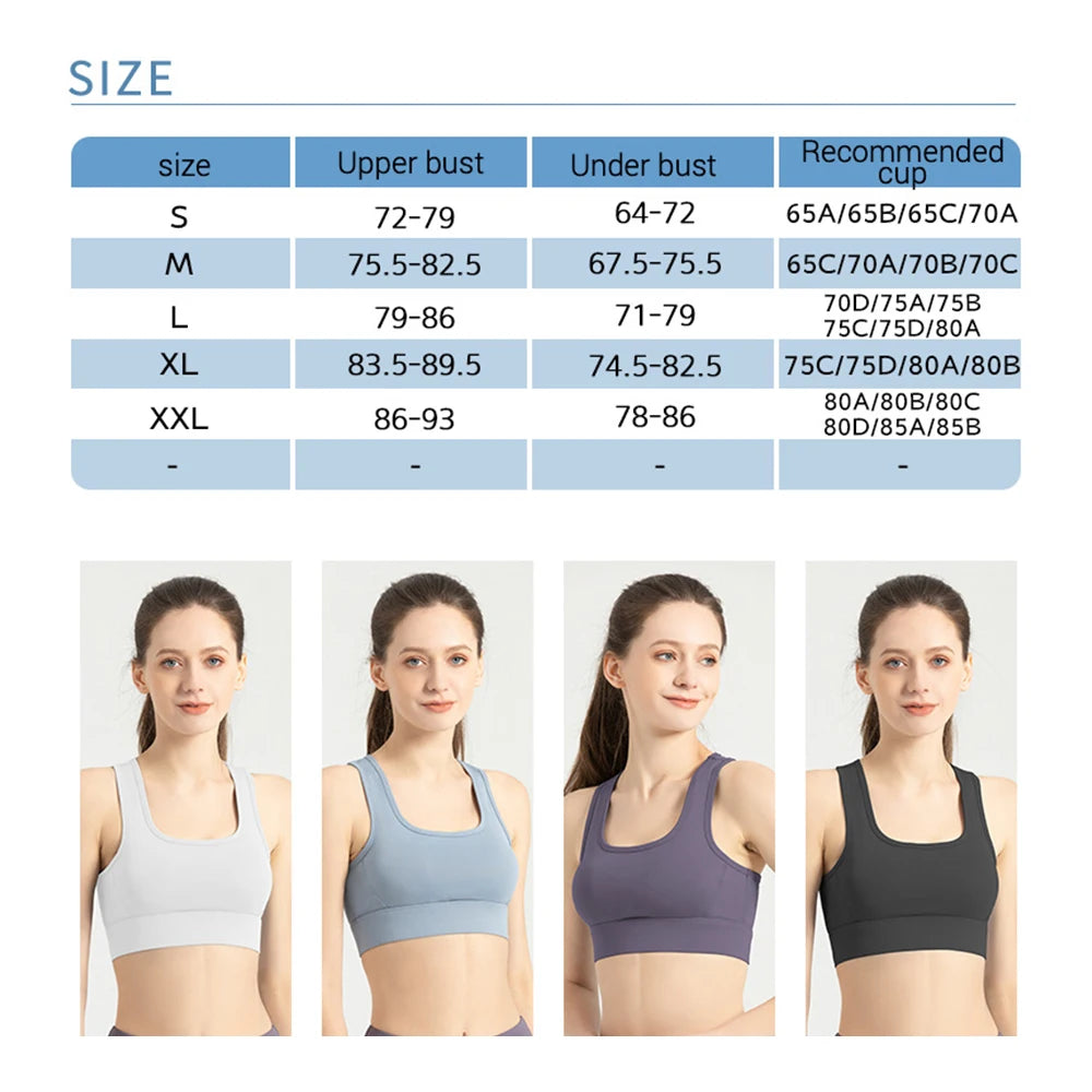 Sports Bra Full Support High Impact Racerback