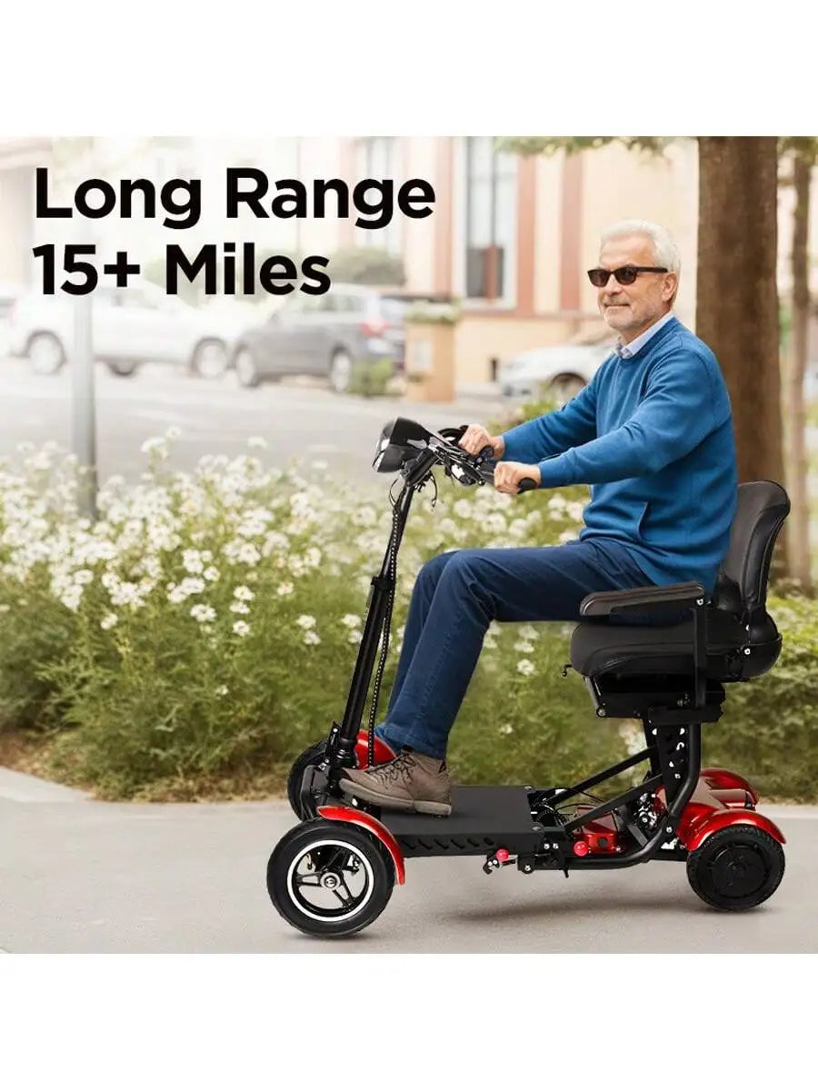 Foldable Four Wheel Electric Scooter,for Elderly All Terrain