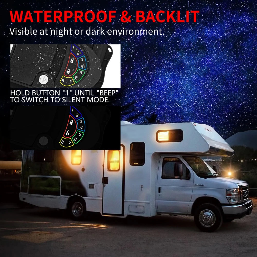 RV Door Lock Keyless Entry Camper