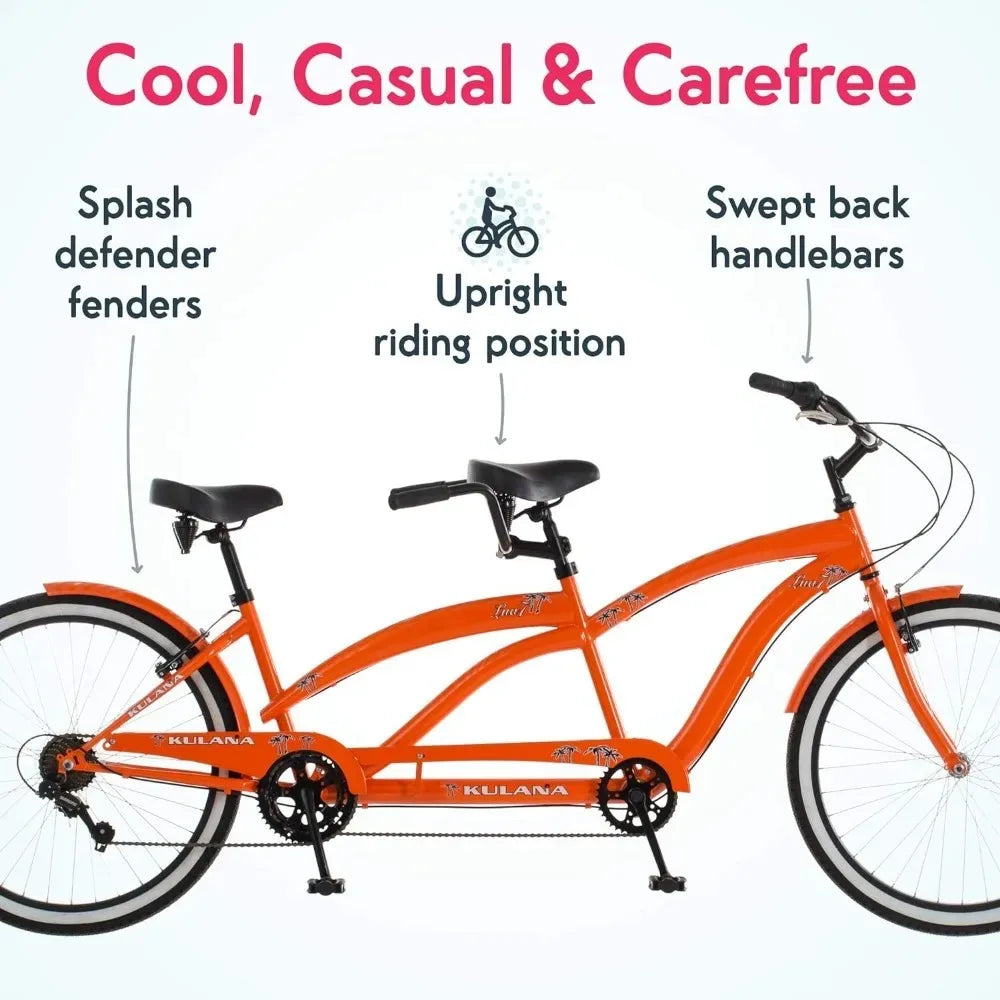 Cruiser Bike, Double Rider Bicycle, Mens and Womens