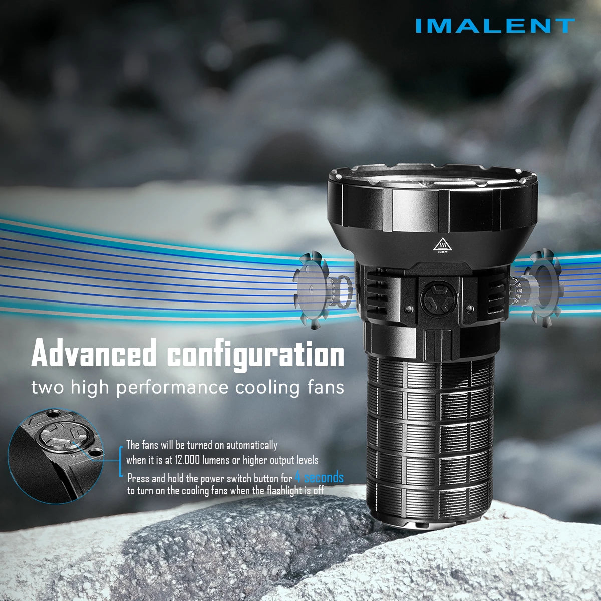 IMALENT Powerful Flashlight High Lumen 50000