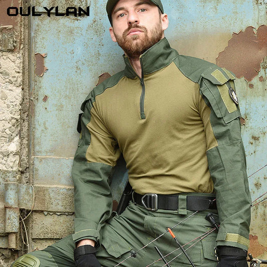 Long Sleeved Camouflage Clothes  Tops Pants Hunting Hiking