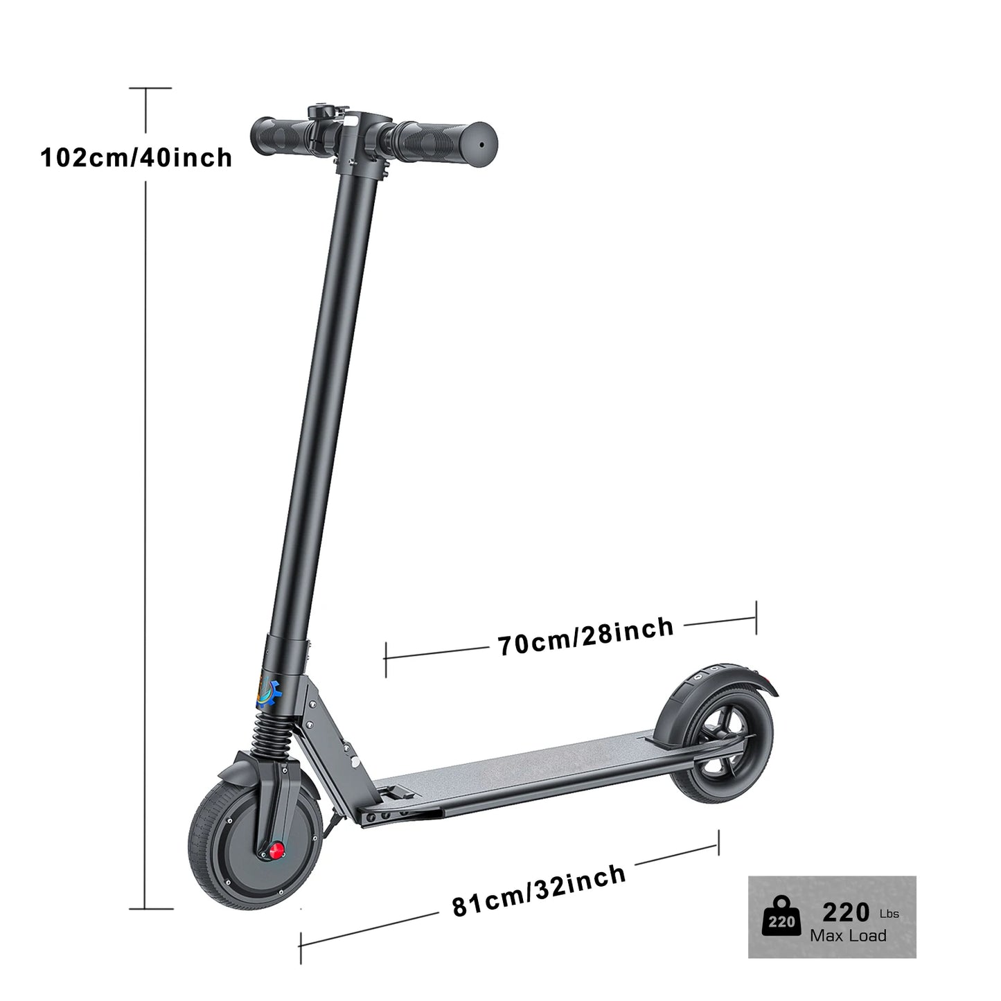 Electric Scooter for Adults, 6.5 Inch Solid Tire