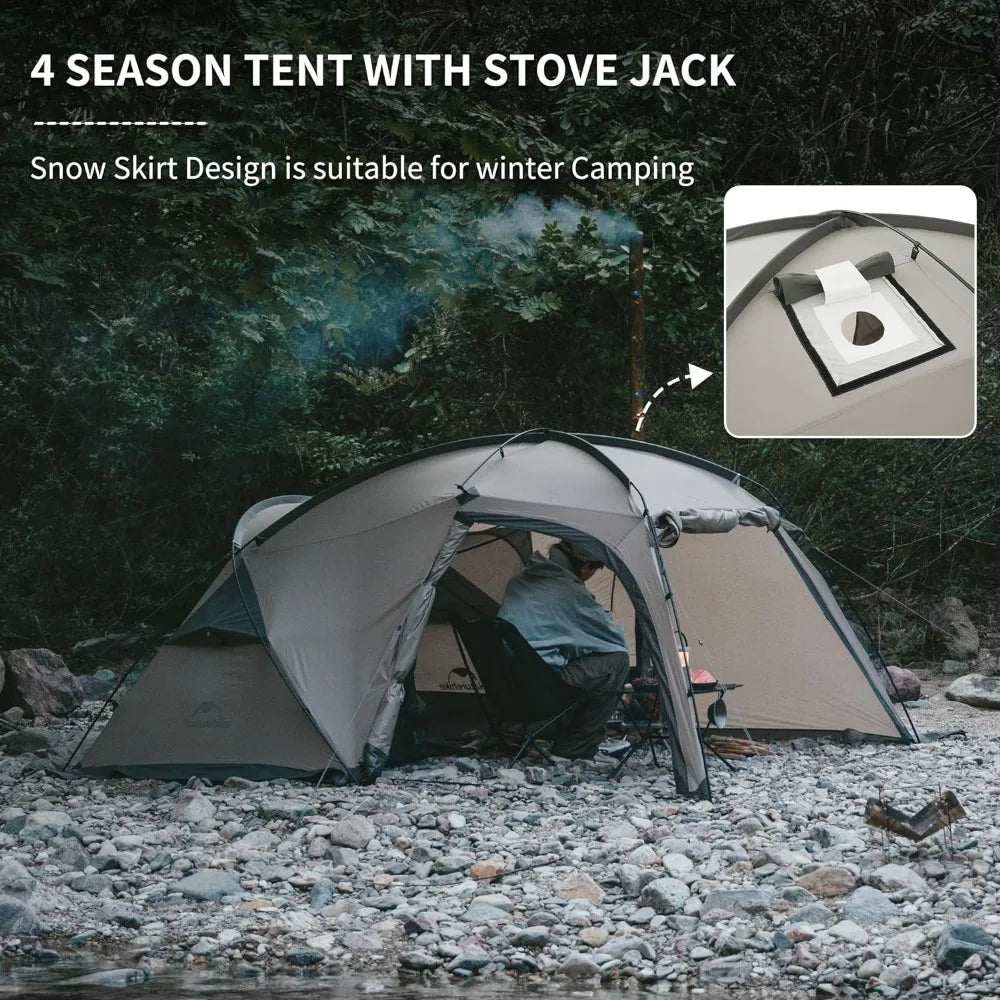 Hot Tent with Stove Jack, 4 Season Tents