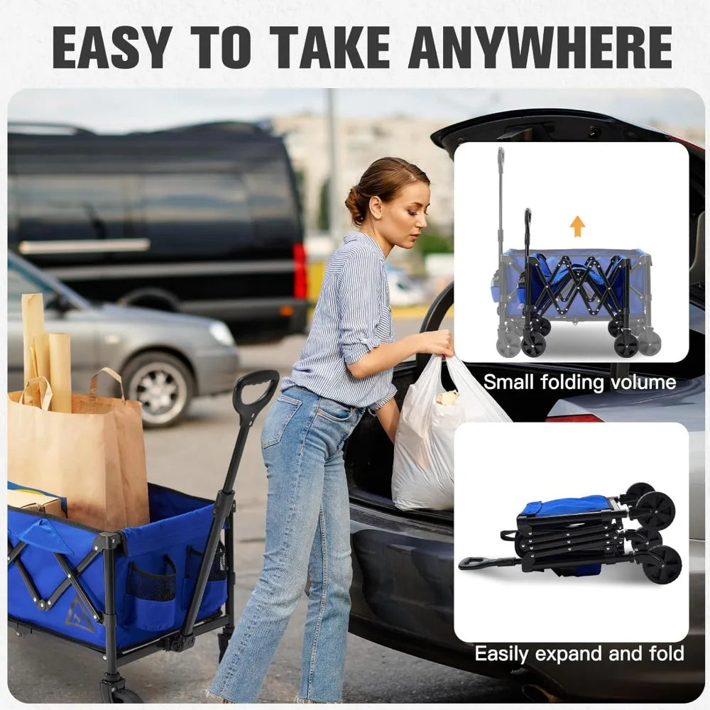 Heavy Duty Utility All Terrain Portable Wagons Carts