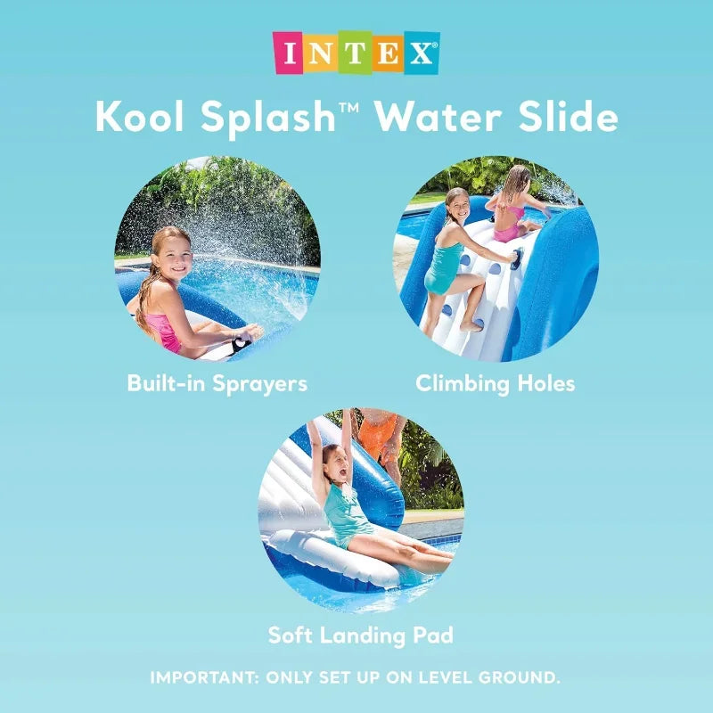 Kool Splash Inflatable Water Slide Swimming Pool Play