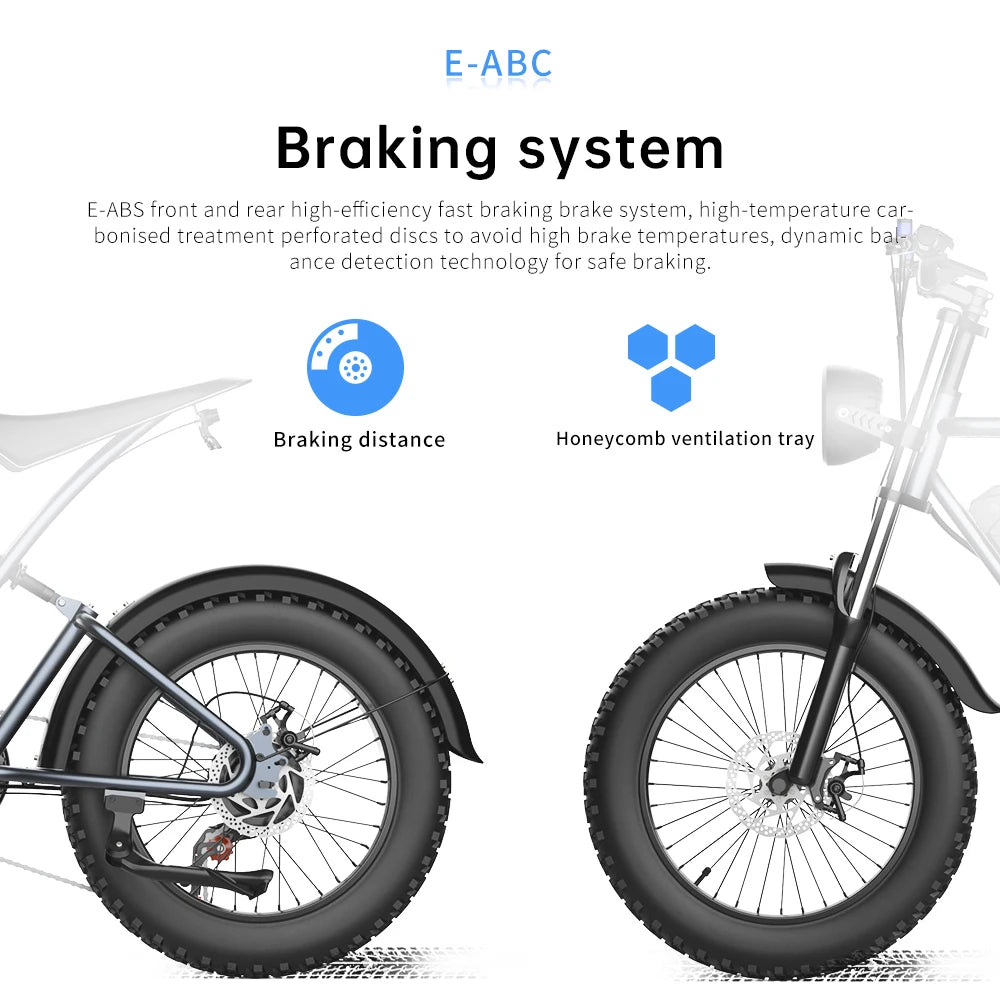 Fat Tires  Electric Bicycle For Adults Mountain