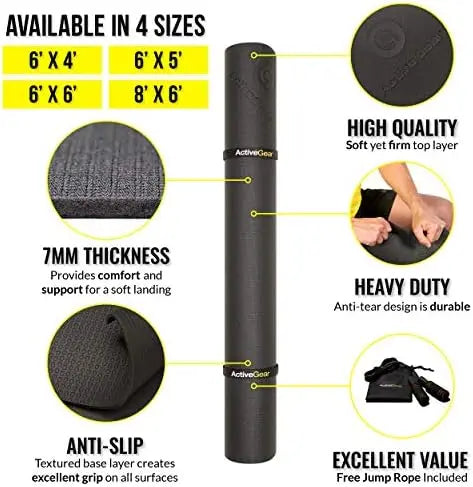 Large Exercise Mat Premium Ultra-Durable - Outdoor Hobbies and Adventures