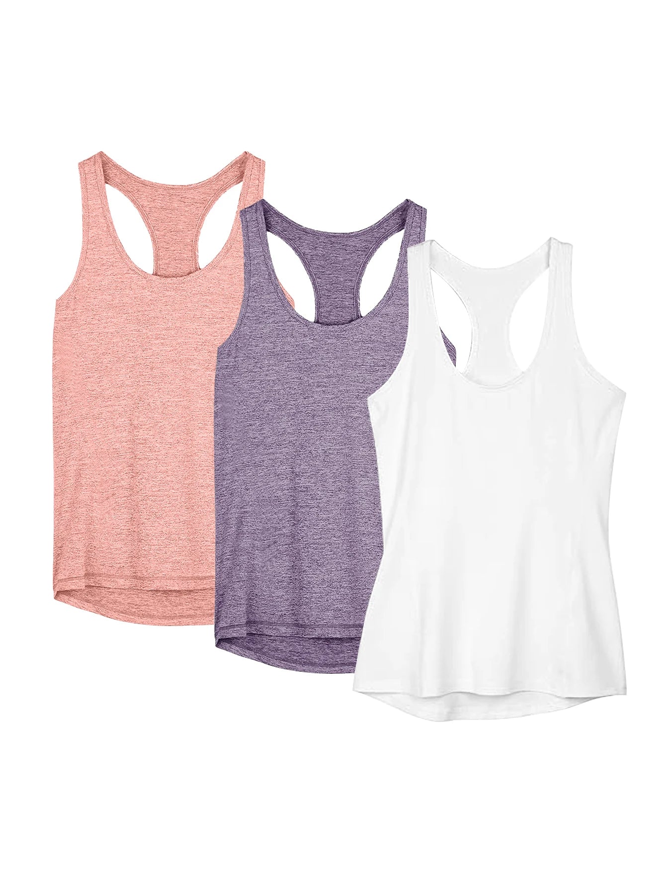 3 Pcs Women Sport tank Tops Loose Yoga Tops