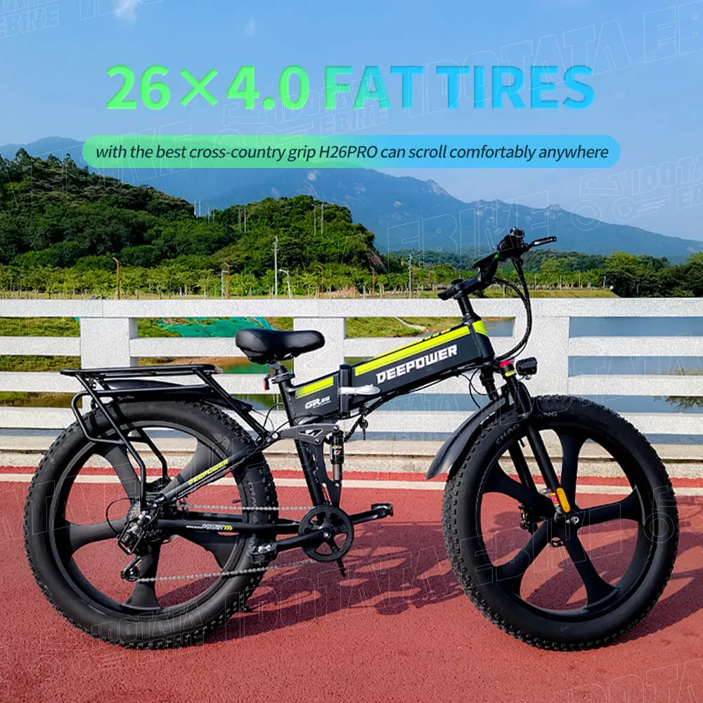 Mountain EBike 26Inch Adult Snow Electric