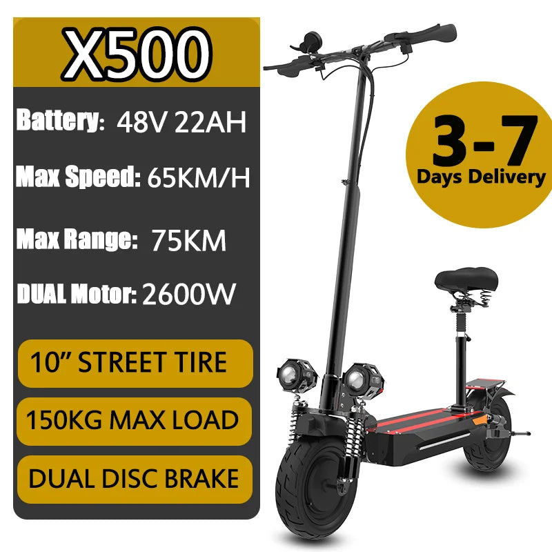 Electric Scooter  Long Range Scooter  for Adults
