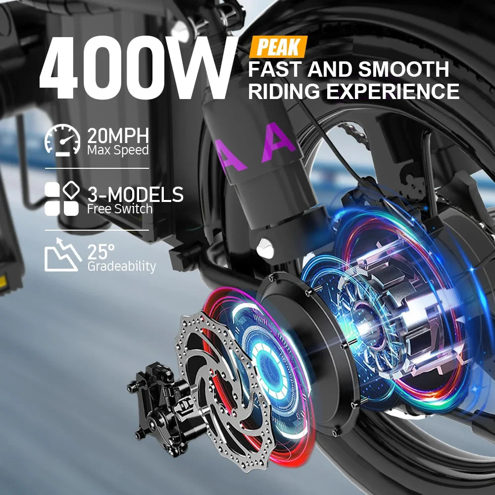Mini Foldable E bike  Removable Battery