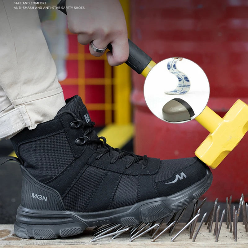 Indestructible Safety  Men Steel Toe Shoes