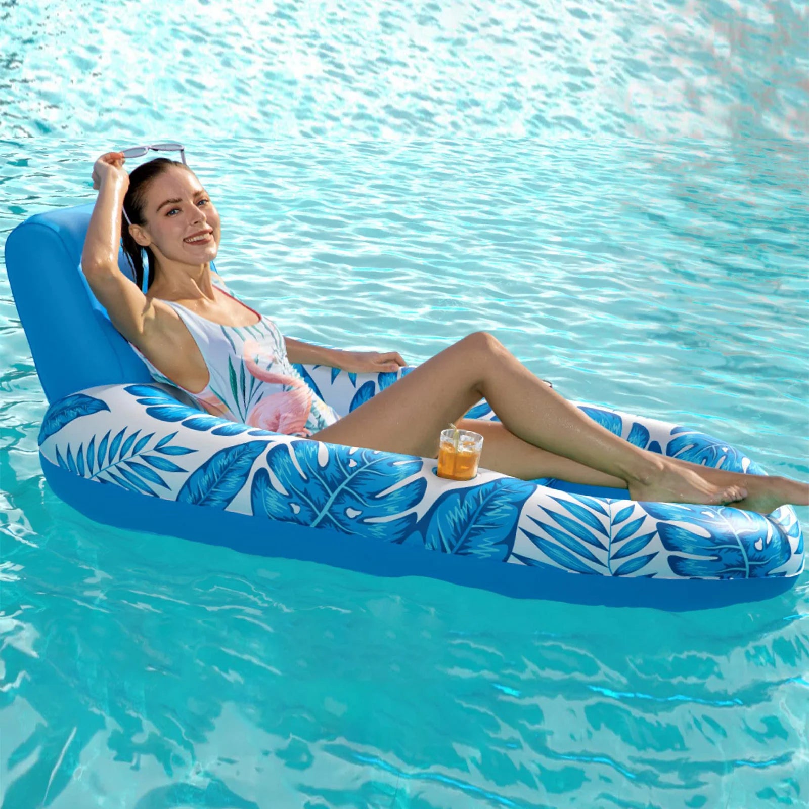 Inflatable Swim Ring Float Chair Swimming - Outdoor Hobbies and Adventures