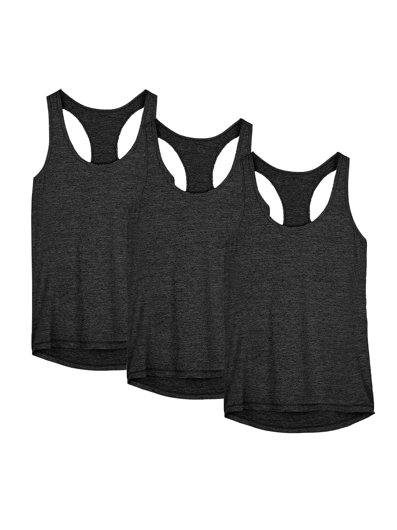 3 Pcs Women Sport tank Tops Loose Yoga Tops