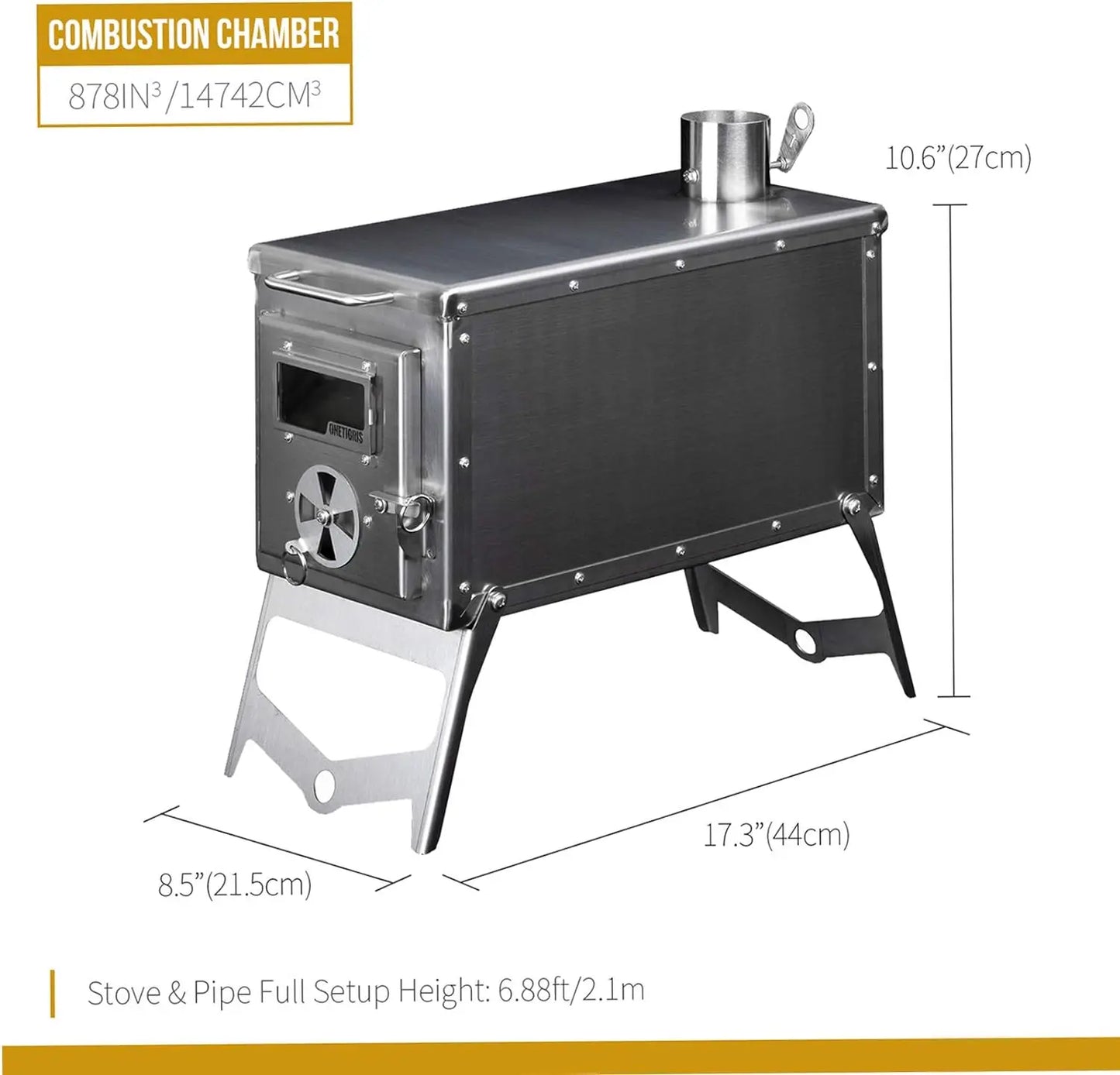 Tent Stove, Portable Wood Burning Stove for Winter