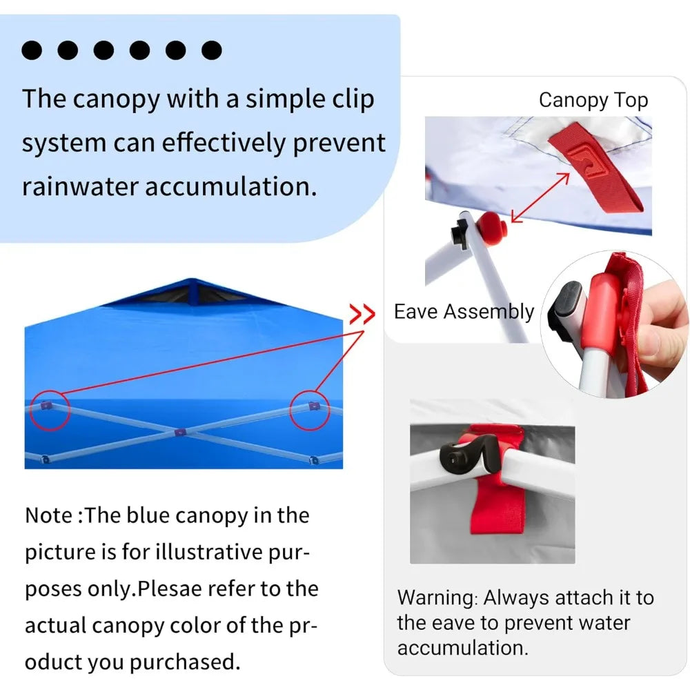 Pop Up Canopy - Beach Tent with One Push Setup