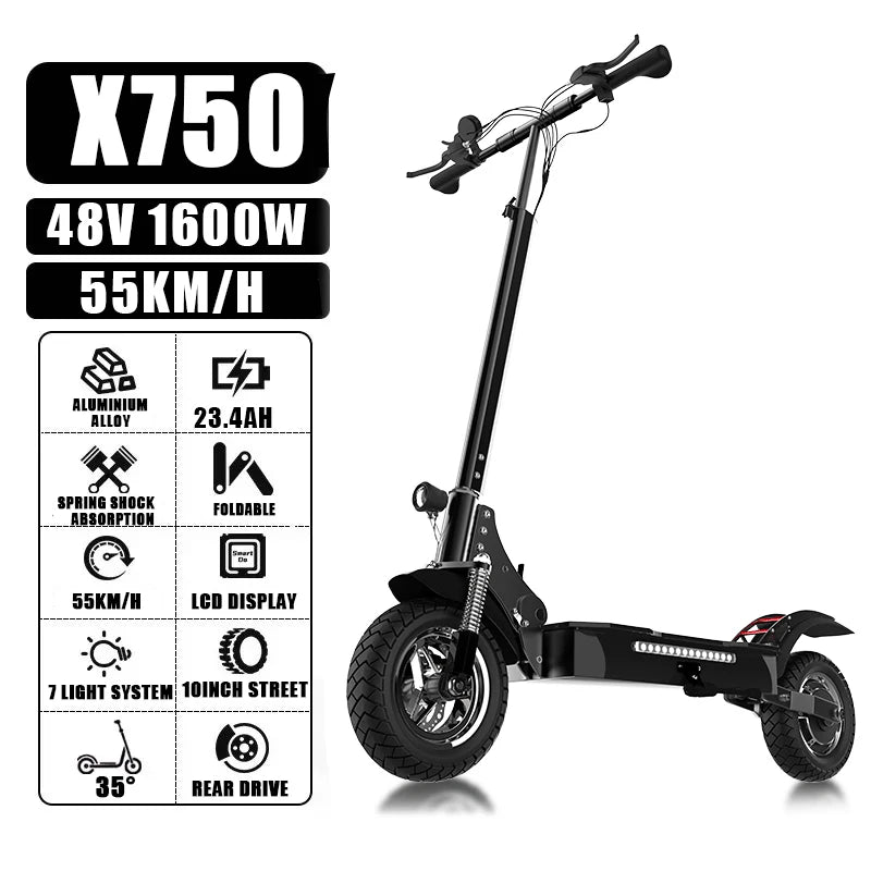 Off Road Electric Scooter 60km/h Adult E Scooter