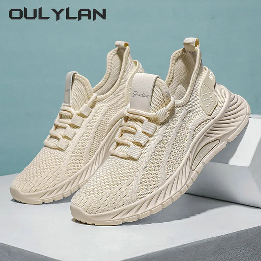 Slip On Walking Shoes Lady Casual Knit