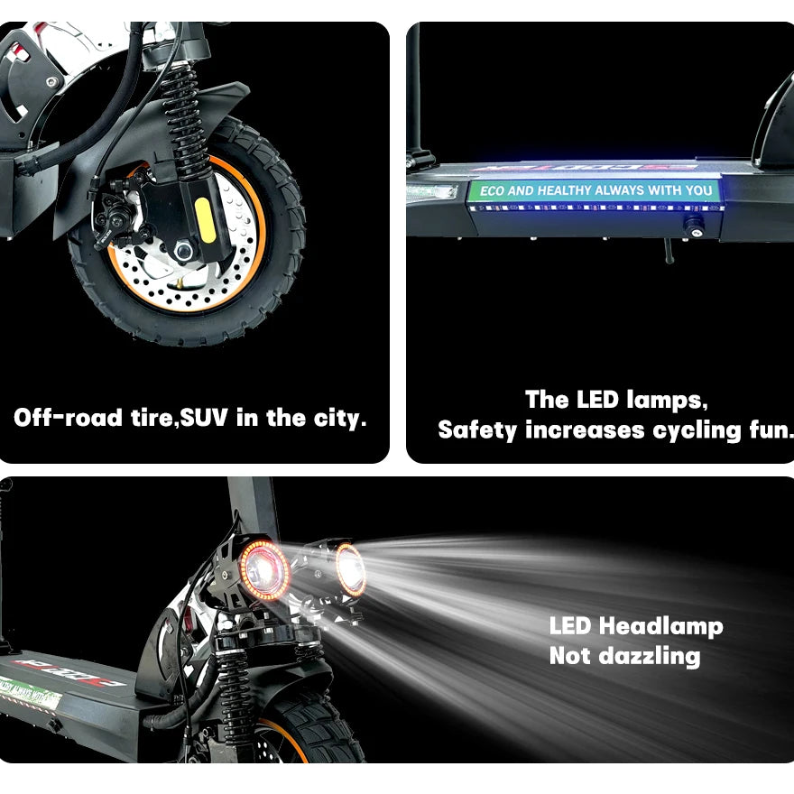 Portable  Electric Scooter for Adults  10” Off-Road Tire