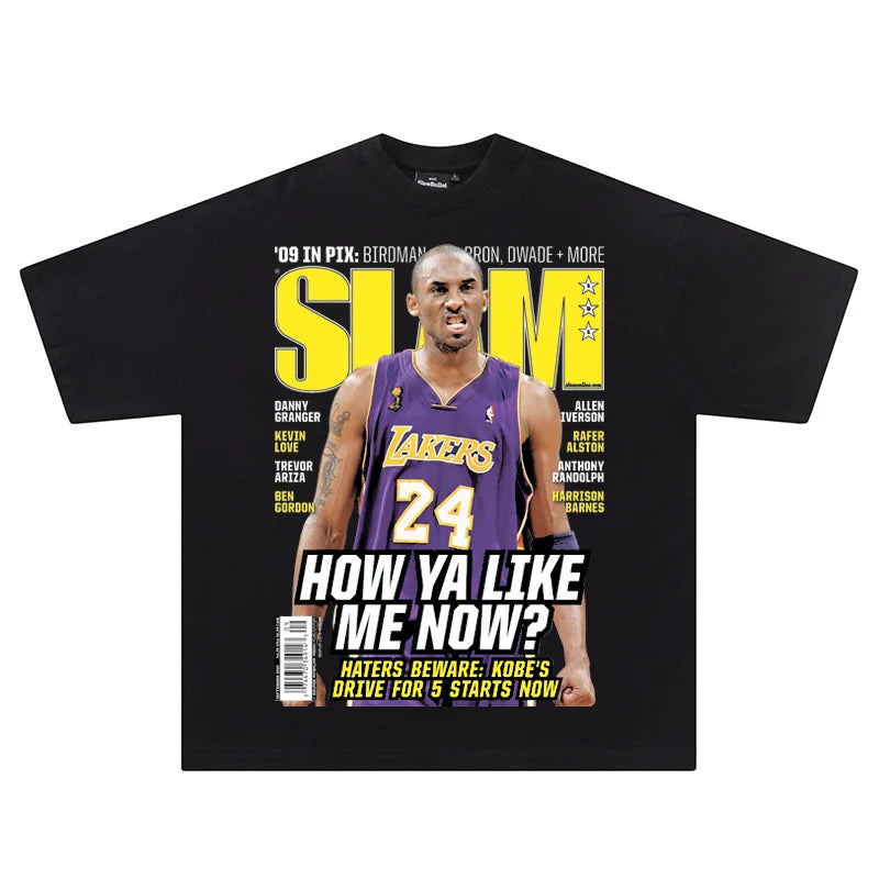 Hip Hop Streetwear Men Tshirts Basketball Star