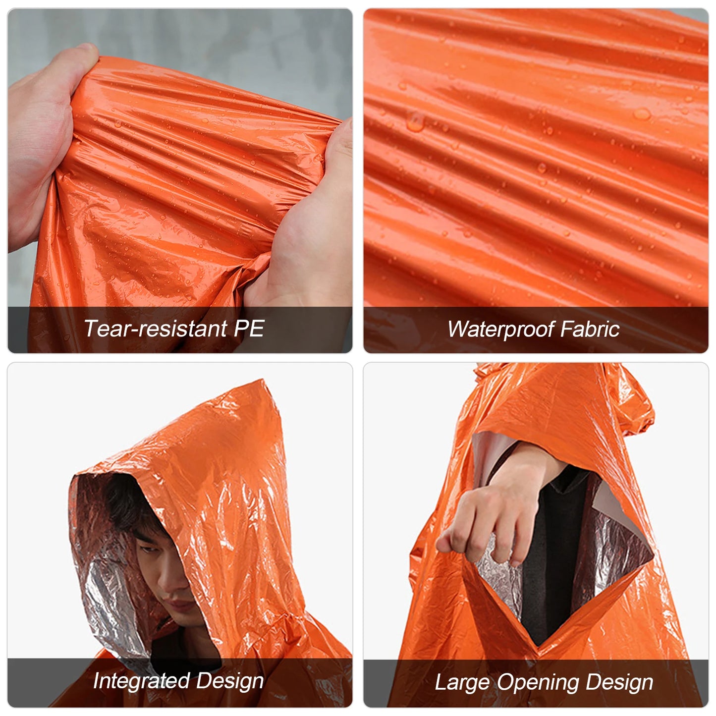 Emergency Rain Poncho Thermal Blanket - Outdoor Hobbies and Adventures