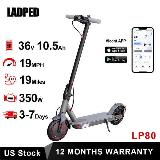 Electric Scooter APP Smart  Shock-absorbing Folding