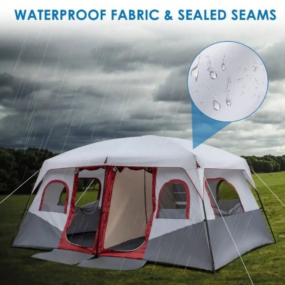 Camping Tent Cabin Tent 10 Person 2 Rooms