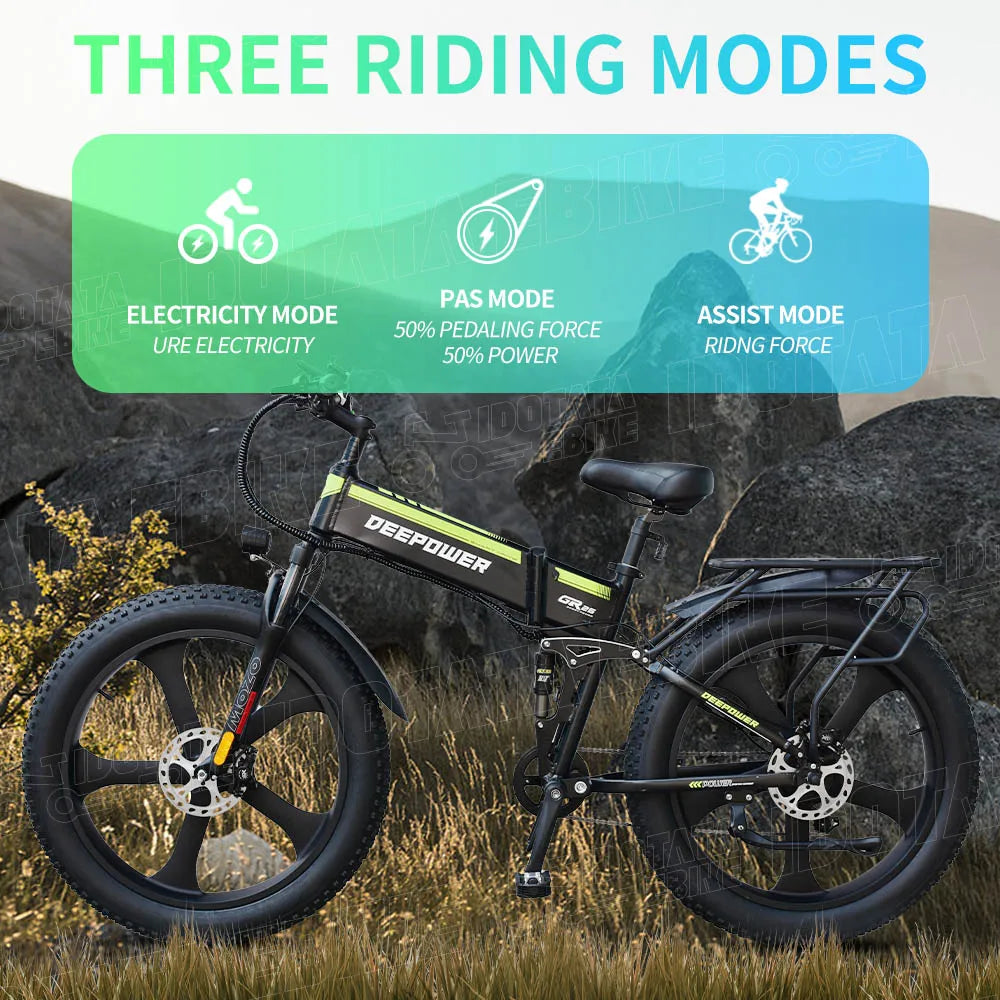 Mountain EBike 26Inch Adult Snow Electric