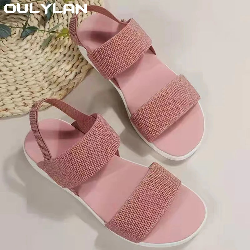 Sports Sandals Flying Woven Flat Shoes