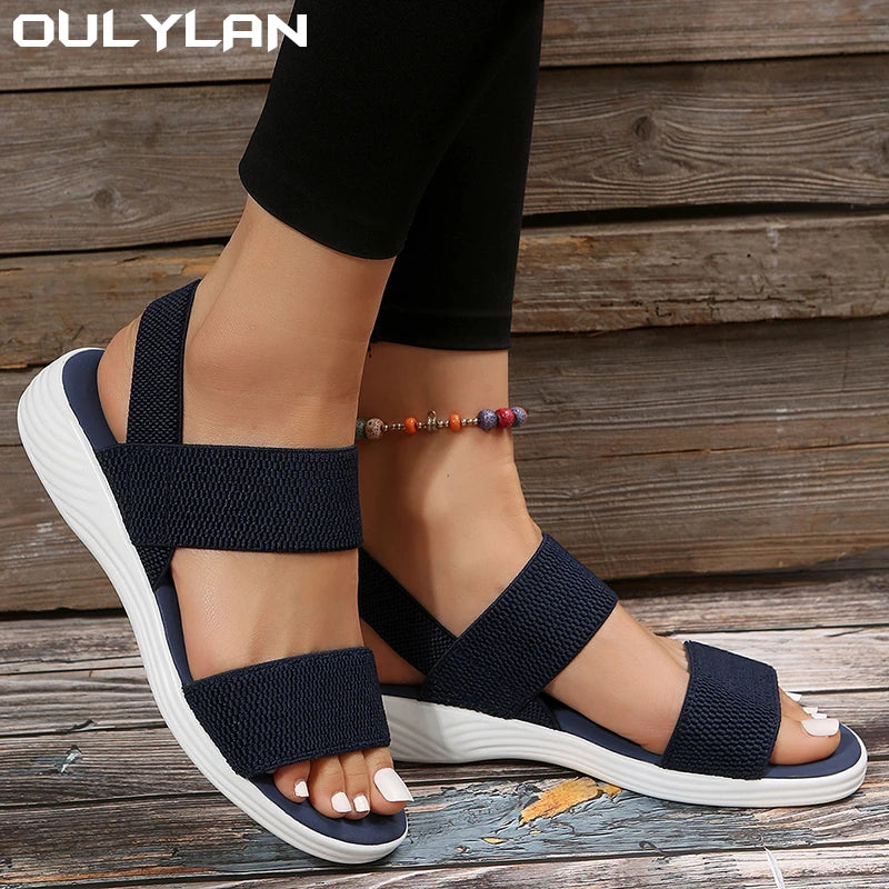 Sports Sandals Flying Woven Flat Shoes