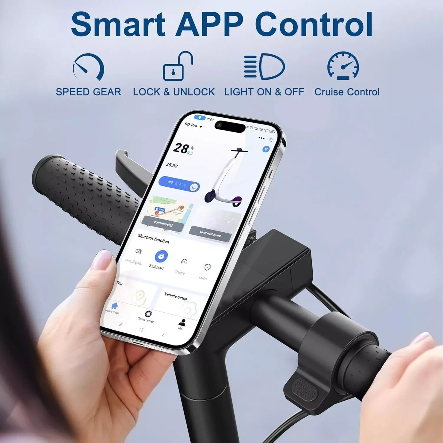 Electric Scooter APP Smart Control  for Adult