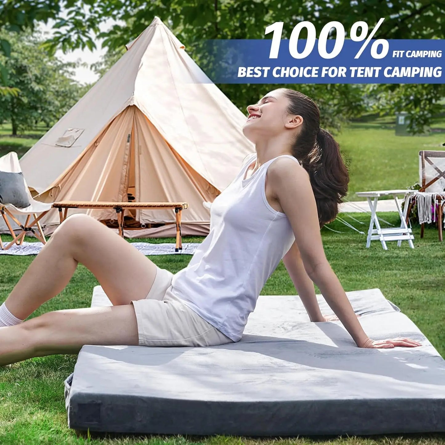 Memory Foam Camping Mattress Pad