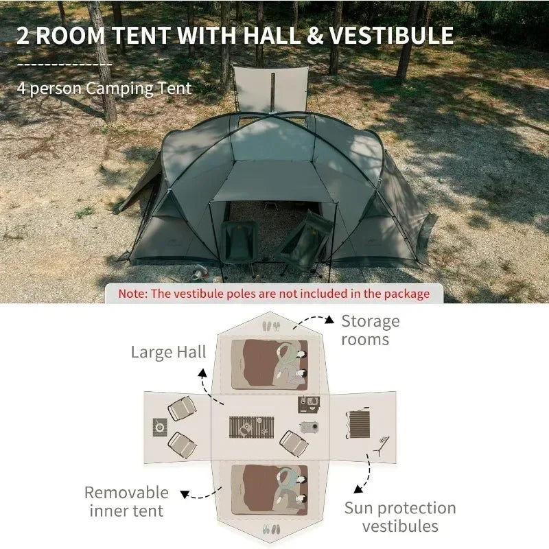 Hot Tent with Stove Jack 4 Season