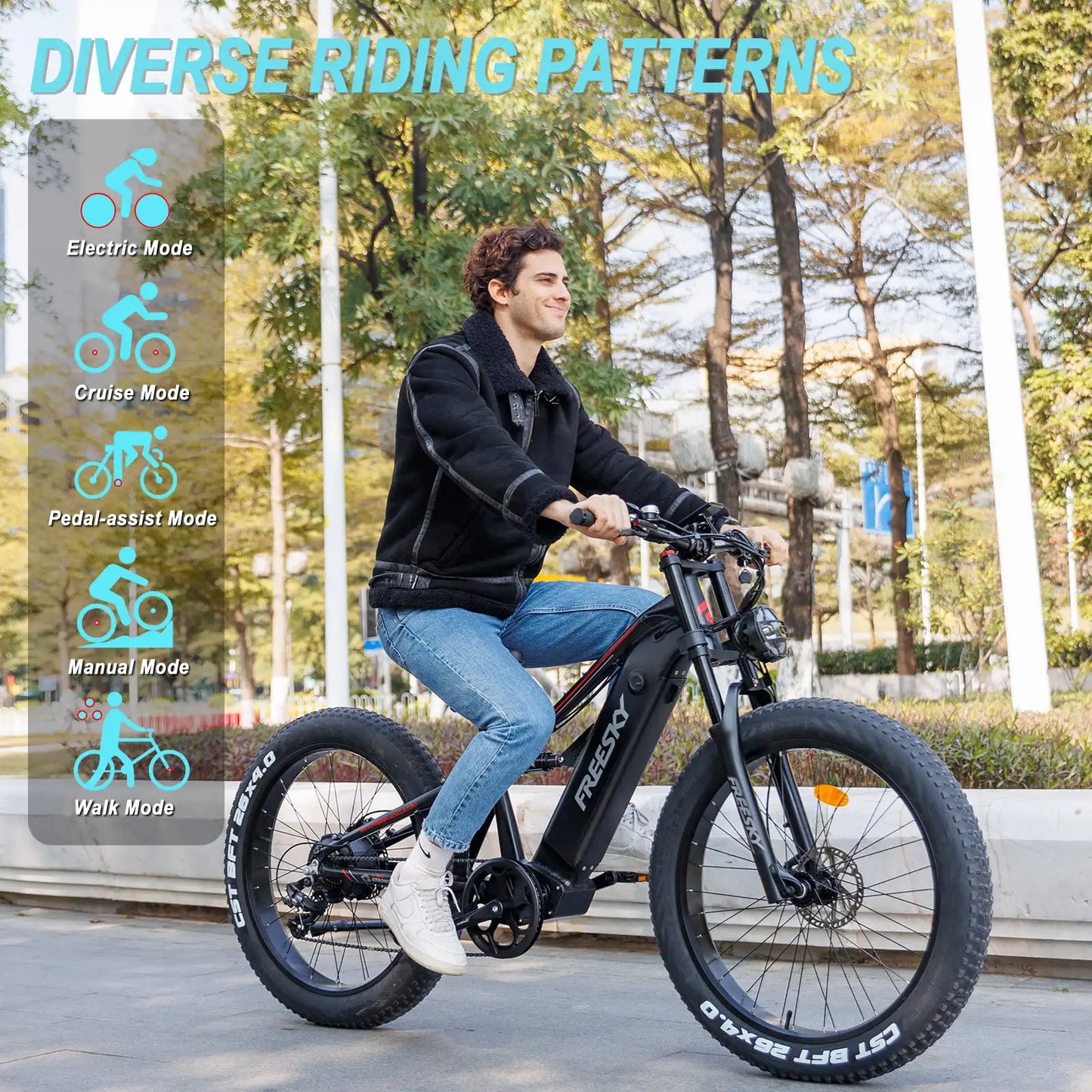 Adult Electric Bike 35MPH Fat Tire Snow