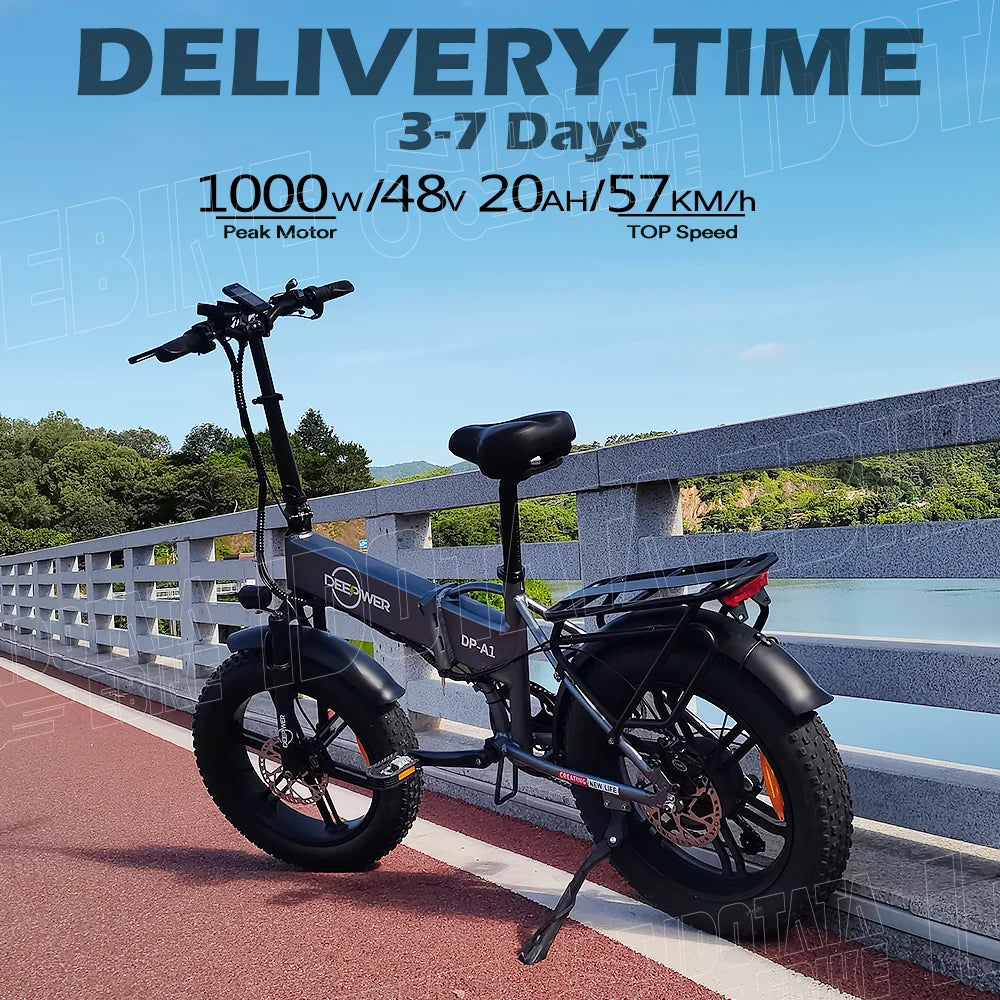 Electric  Mountain Ebike 20Inch Fat Tire