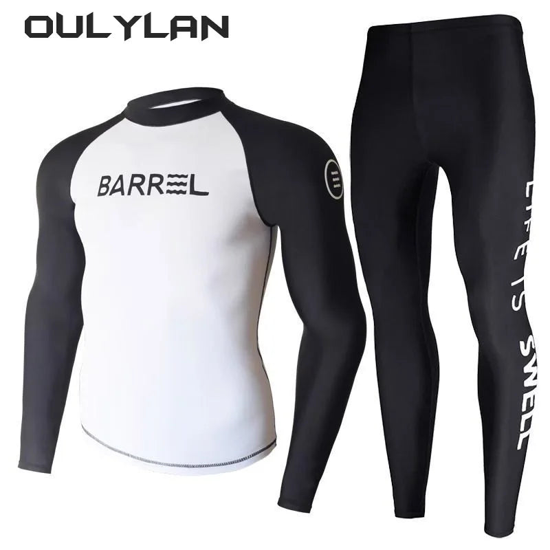 Long Sleeve Swimsuit  Two-piece Surfing Suit