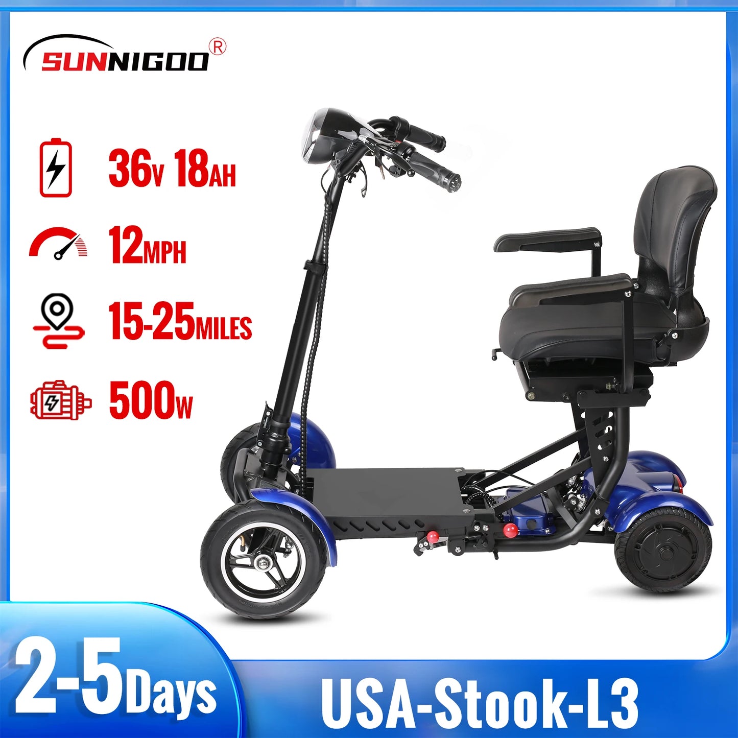 Mobility Electric Scooter Outdoor  Folding Electric Scooter
