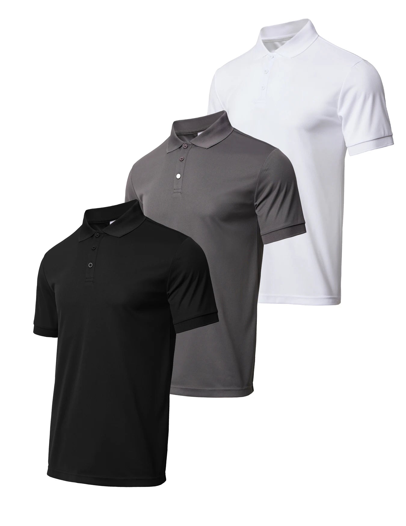 3-piece men's quick drying short sleeved casual sports