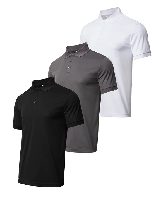 3-piece men's quick drying short sleeved casual sports