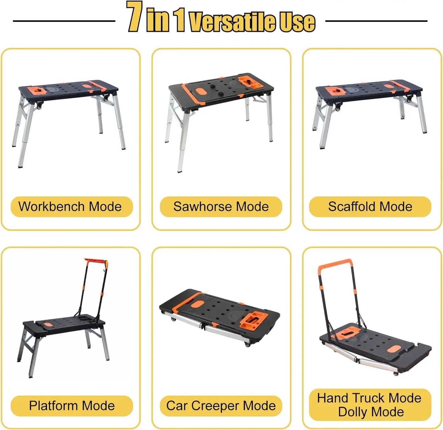 Portable Workbench Painted Work Table ,Car Creeper