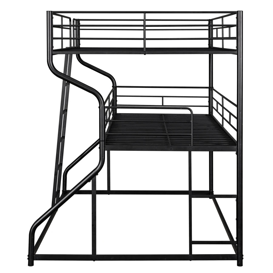 Twin XL over Queen Size bed,Triple Bunk Bed