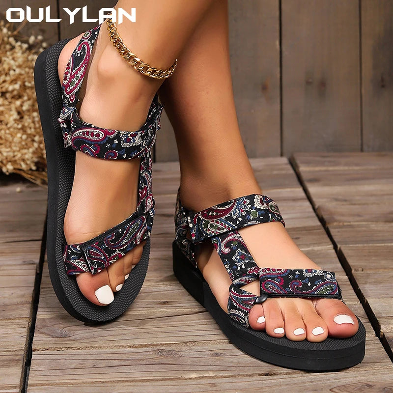 Summer Platform Flat Sandals Women Light