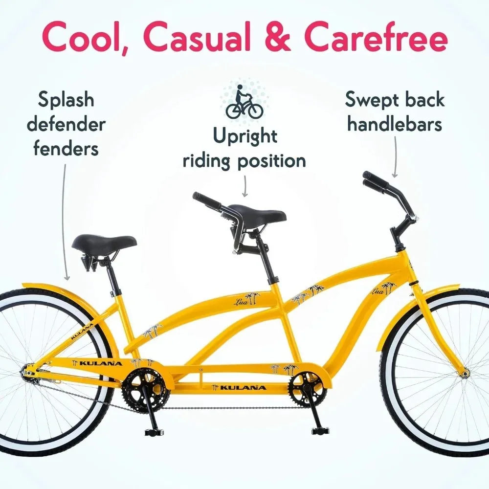 Beach Cruiser Bike, Double Rider, Mens and Womens