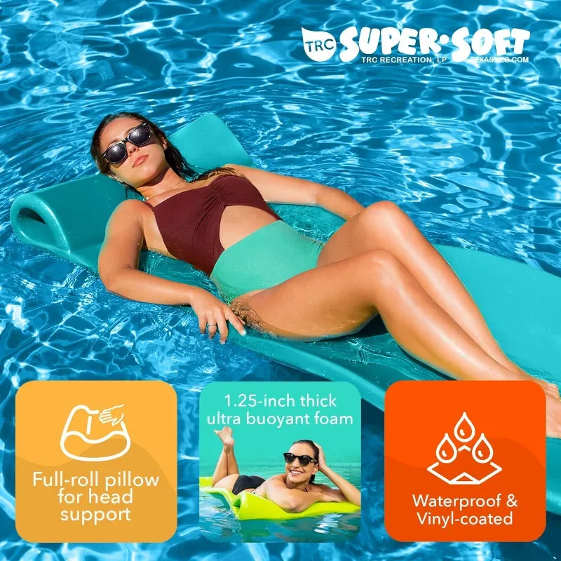 Recreation Foam Swimming Pool Float, Floating Water Lounger